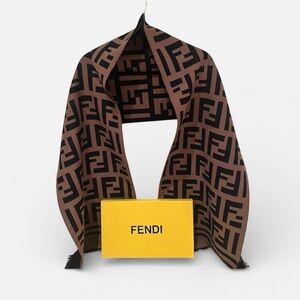 Fendi FF Monogram Reversible Scarf